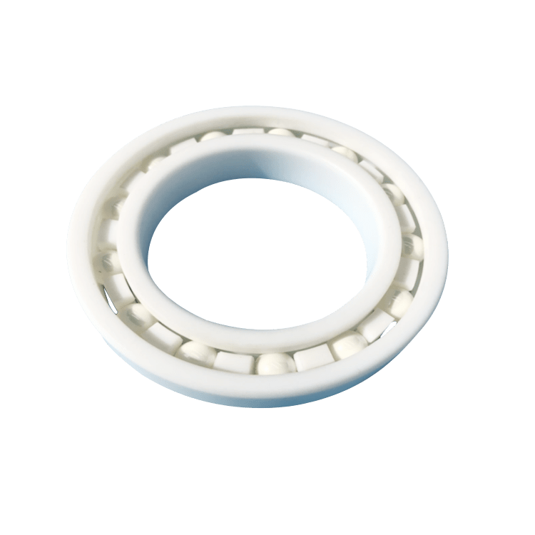 PTFE耐腐蚀塑料深沟球轴承 PTFE/PTFE/ZRO2